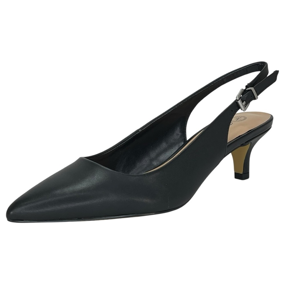 Bella Vita Scarlett Black Leather Womens Slingback Heels Size 8.5M - Picture 2 of 13